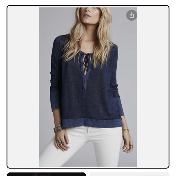 Free People We The Free Affogato Hacci Tunic Top - Picture 2 of 6